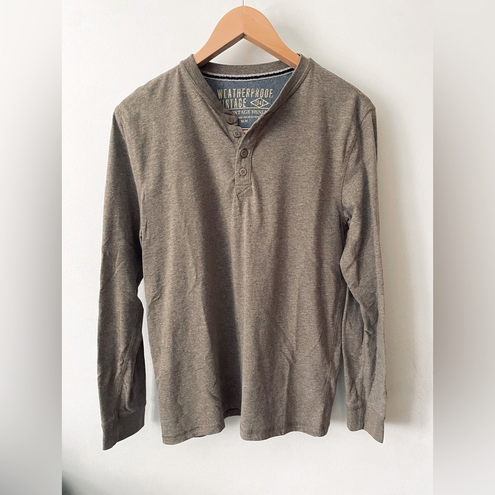Beige Henley Shirt
